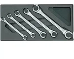 Gedore 1500 ES-400 Doppelringschl&uuml;ssel-Satz, offen, in 1/3 ES-Modul