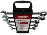 Gedore red Ringratschenmaulschl&uuml;ssel-Satz mit Ringratsche, Set 5-teilig, SW 8-19 mm,