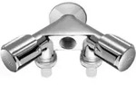 Schell NA-Doppelventil COMFORT G 1/2 AG, 2 RV, Schlauchanschluss, verchromt