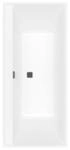 V&B Rechteck-Badewanne Collaro Duo 180x80cm, EB-Ausf. bla Matt, stone white