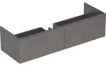 Geberit Waschtischunterschrank Xeno2 139,5x35x47,3cm, m 2 L, Mel. Holz/grau