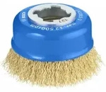 Bosch Topfb&uuml;rste X-LOCK Clean for Metal 75 mm 0,3 mm gewellte Messingb&uuml;rste