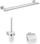 hansgrohe Bad-Accessoire-Set Logis Uni. 3-teilig, Messing, chrom