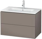 Duravit Waschtischunterschrank L-Cube 82x48,1cm, bas. ma, 2 Schub., wandh&auml;ngend