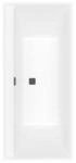 V&B Rechteck-Badewanne Collaro Duo 170x75cm, EB-Ausf. bl Matt, stone white