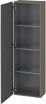 Duravit Halbhochschrank L-Cube 40x24,3x132cm, T&uuml;r li, flan. Gr s-matt