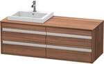 Duravit Waschtischunterschrank Ketho 140x55x49,6cm, f EWT, 4 La, B L, N Nat