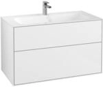 V&B Waschtischunterschrank Finion 99,6x59,1x49,8cm, Glossy white lacquer