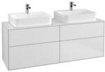 V&B Waschtischunterschrank Wandbeleuchtung Finion 160x60,3cm, Abd.-Pl. wh. m, wh. m