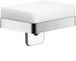 hansgrohe Lotionspender Axor universal mit Ablage, Glas, chrom