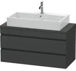 Duravit Waschtischunterschrank Com DuraStyle 100x47,8cm, graph ma, f Kons, 2 Schub.