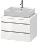 Duravit Waschtischunterschrank DuraStyle 70x54,8cm, we. hgl, f Kons, 2 SchKa.