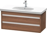 Duravit Waschtischunterschrank Ketho 100x45,5cm, Nussb Nat, 2 Schubk., wandh&auml;ngend