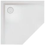 Hoesch Mineralguss-5-Eck-Duschwanne Muna 90x90x3cm, wei&szlig;, Solique, Antirutsch