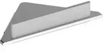 Keuco Eckduschablage Edition 400 Alu si-elox, 242x245mm, mit Glasabzieher