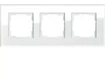 Gira Abdeckrahmen 3f. weissglas 021312