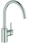 Grohe Sp&uuml;ltisch-Einhebelmischer Concetto 1/2", hoher Auslauf, supersteel