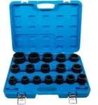 BGS Kraft-Steckschl&uuml;ssel-Einsatz-Satz Antrieb Innenvierkant 20 mm SW 19 - 55 mm