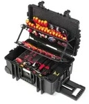 Wiha Werkzeug Set Elektriker Competence XXL II mit integriertem Fahrgestell, 115-tlg.
