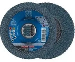 PFERD TOOLS POLIFAN CURVE F&auml;cherscheibe PFR 125 mm X-LOCK Breite M Z40 SGP STEELOX