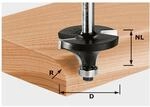 Festool Abrundfr&auml;ser HW Schaft 8 mm D19,1/R3 (mit Anlaufkugellager)