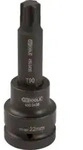 KS Tools 1" Kraft-Bit-Stecknuss TX, lang, T60