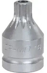 KS Tools 3/4" Kraft-Bit-Stecknuss Vielzahn mit Bohrung, kurz, M16