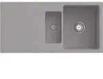 V&B b&uuml;ndige Sp&uuml;le Siluet 60 R Flat m Ablaufgarnitur, Handbet&auml;tigung, fossil