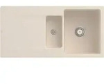 V&B b&uuml;ndige Sp&uuml;le Siluet 60 R Flat m Ablaufgarnitur, Handbet&auml;tigung, ivory