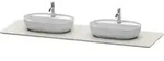 Duravit Waschtisch-Konsole Luv 178,3x59,5x2cm, a Quarz, 2 A., sa Struk.