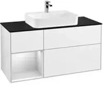 V&B Waschtischunterschrank Wandbeleuchtung Finion 120cm, Pl b m, Rg l w m Lac, glo