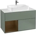 V&B Waschtischunterschrank Wandbeleuchtung Finion 100, Pl w m, Reg li wal ven, Oli. m