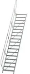 MUNK Aluminium-Treppe Stufen 45&deg; 18 Stufen