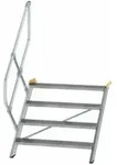MUNK Aluminium-Treppe Stufen 45&deg; 4 Stufen