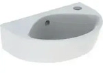 Geberit Handwaschbecken Renova 36x25cm, m HL R, m &Uuml;, vrk A, we/KeraTe