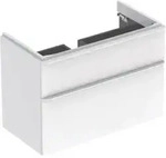 Geberit Waschtischunterschrank Smyle Square 88,4x61,7x47cm, we. hgl, 2 Schubladen