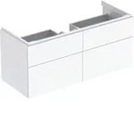 Geberit Waschtischunterschrank Xeno2 117,4x53x46,2cm, m 4 Laden, hochgl./we