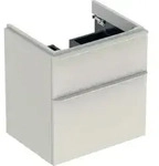Geberit Waschtischunterschrank Smyle Square 58,4x61,7x47cm, sandgr. hgl, 2 Laden