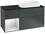 V&B Waschtischunterschrank Wandbeleuchtung Finion 120cm, Pl b m, Rg l w m La, md bl.