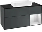 V&B Waschtischunterschrank Wandbeleuchtung Finion 120cm, Pl b m, Rg r w m La, md bl.