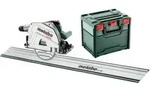 Metabo Akku-Tauchkreiss&auml;ge KT 18 LTX 66 BL Set mit F&uuml;hrungsschiene FS 160;...