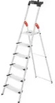 Hailo L80 ComfortLine, Alu-Sicherheits-Stehleiter, 6 Stufen