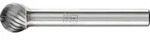 PFERD TOOLS Hartmetall Fr&auml;sstift Kugel KUD &Oslash; 10x09 mm Schaft-&Oslash; 6 mm Z3 universal