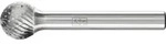 PFERD TOOLS Hartmetall Fr&auml;sstift Kugel KUD &Oslash; 12x10mm Schaft-&Oslash; 6 mm Z3P universal
