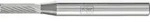 PFERD TOOLS Hartmetall Fr&auml;sstift Zylinder ZYAS stirnverzahnt &Oslash; 04x13 mm Schaft-&Oslash; 6