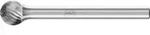 PFERD TOOLS Hartmetall Fr&auml;sstift Kugel KUD &Oslash; 06x05 mm Schaft-&Oslash; 3 mm Z5 universal