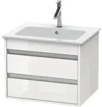 Duravit Waschtischunterschrank Ketho 60x47,5cm, we hgl, 2 Schubk., wandh&auml;ngend