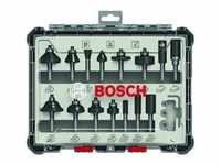 Bosch Fräser-Set 1/4"-Schaft 15-teilig