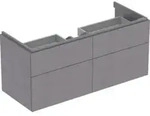Geberit Waschtischunterschrank Xeno2 117,4x53x46,2cm, m 4 L, strukt./sch.-gr
