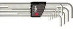 Stiftschl&uuml;ssel Set im Compact Halter Sechskant 11-tlg. glanzvernickelt inkl. Halter